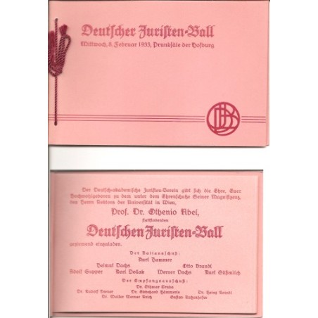Deutscher Juristen Ball - 8. Feb. 1933