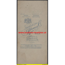 Kabinettfoto Offizier Photo Strauss, Wien