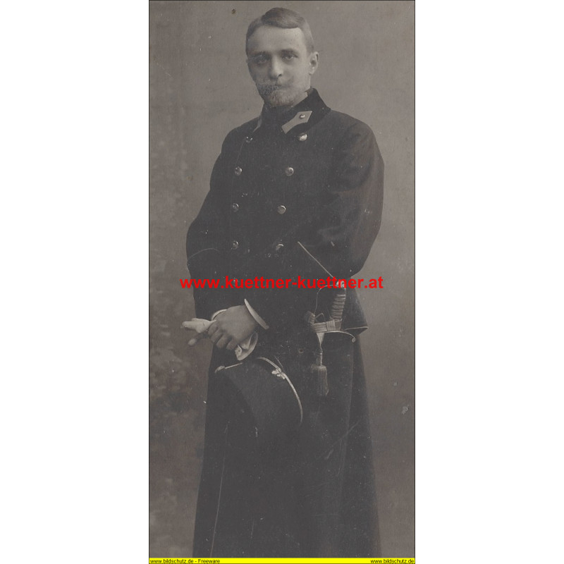 Kabinettfoto Offizier Photo Strauss, Wien