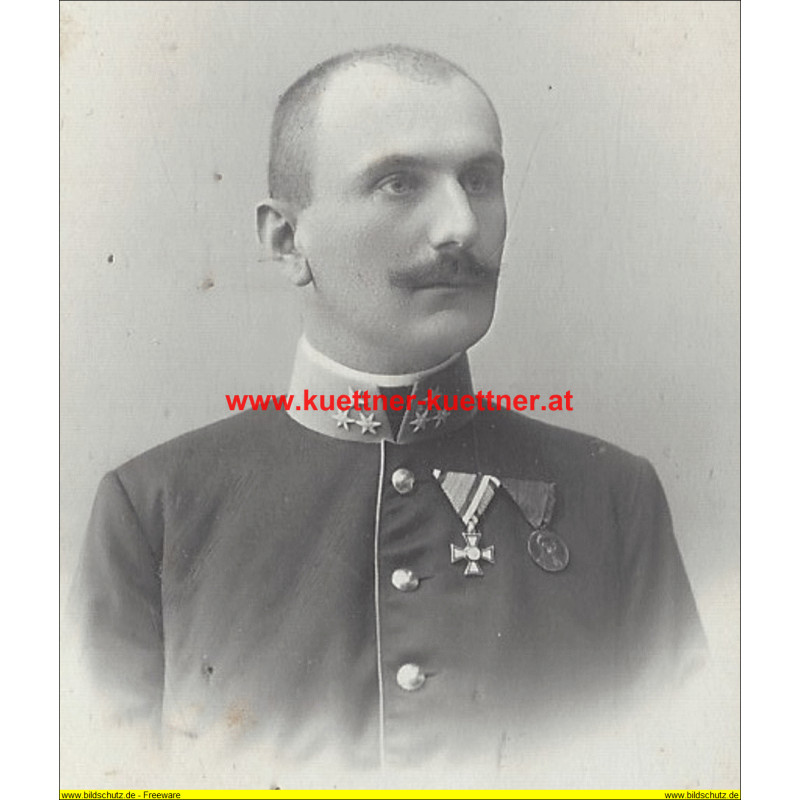 CdV Hauptmann mit MVK Photo Kossak, Temesvar