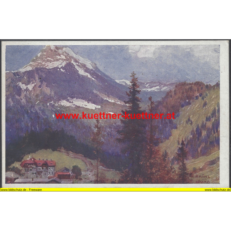 AK - Gösing mit dem Ötscher - pinx. K. Ludwig Prinz