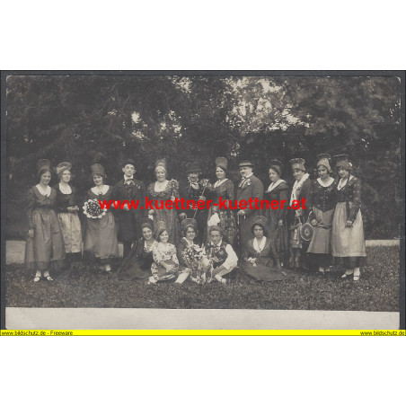 AK - Foto - Langenlois Stadterhebung 1925 - Trachtengruppe (NÖ)