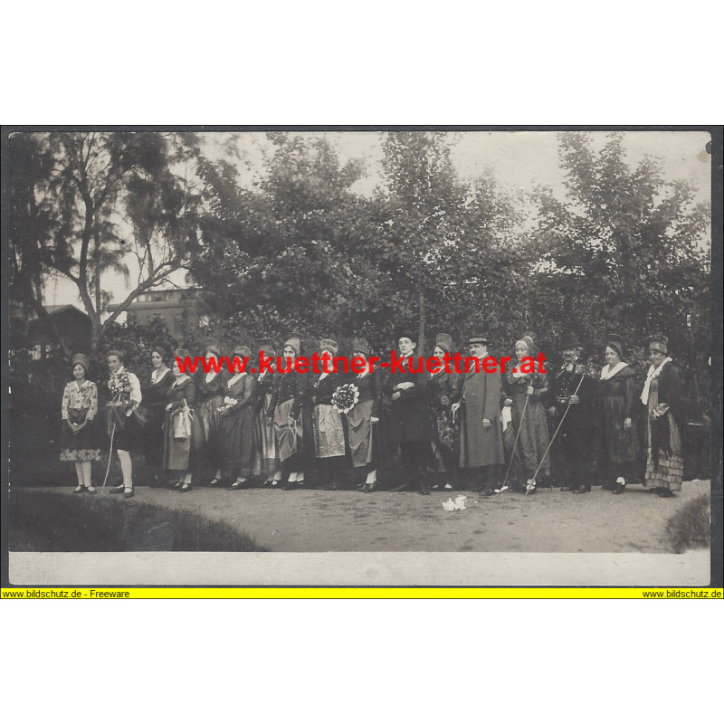 AK - Foto - Langenlois Stadterhebung 1925 - Trachtengruppe (NÖ)