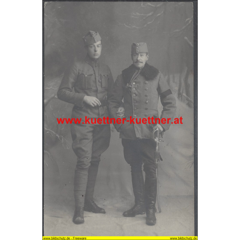 Oberst Friedrich und Lt. Alfons Binder Edl. v. Hohenstreben