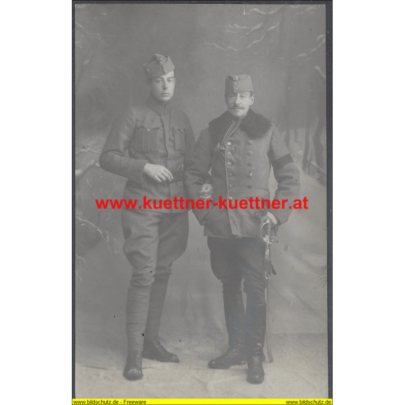 Oberst Friedrich und Lt. Alfons Binder Edl. v. Hohenstreben
