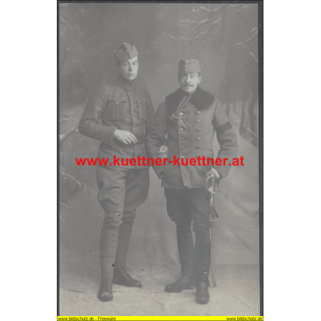 Oberst Friedrich und Lt. Alfons Binder Edl. v. Hohenstreben