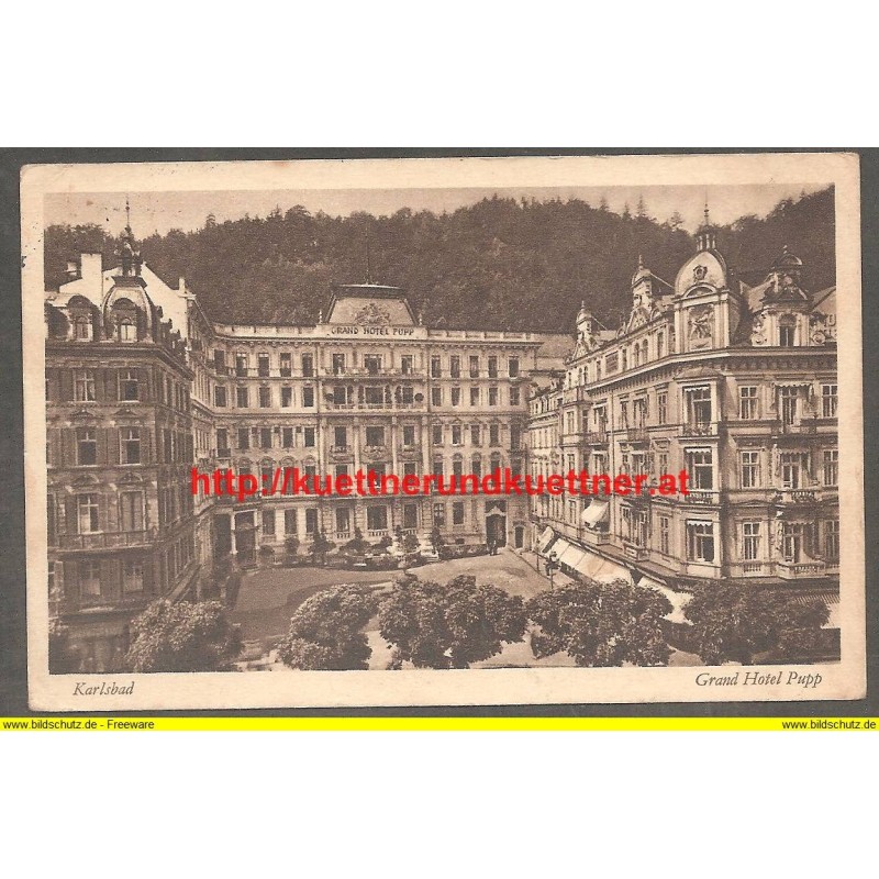 AK - Karlsbad - Grand Hotel Pupp (1935)