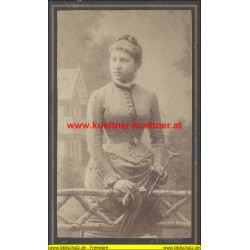 CdV - Dame mit Schirm Photo Pohlnisch, Krems a. d. D.