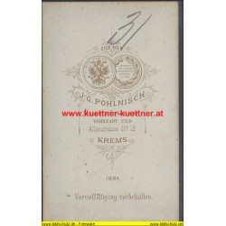 CdV - Dame mit Schirm Photo Pohlnisch, Krems a. d. D.