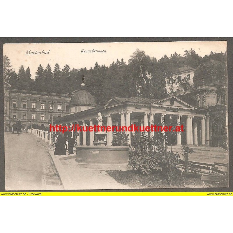 AK - Marienbad - Kreuzbrunnen (1919)
