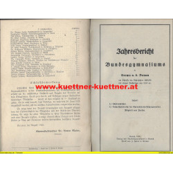 Jahresbericht des Bundesgymnasiums in Krems (1925-30)