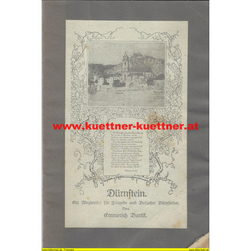 Dürnstein - Ein Wegweiser von Emmerich Bartik (1925)