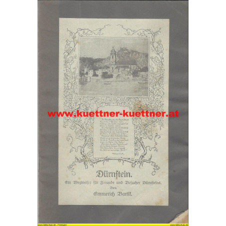 Dürnstein - Ein Wegweiser von Emmerich Bartik (1925)