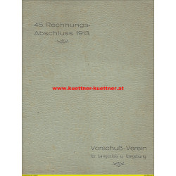 Abschluss Vorschuß Verein für Langenlois u. Umgebung (1913)