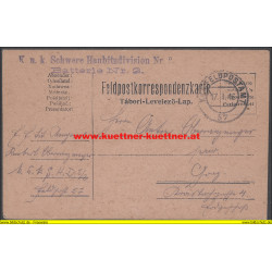 Feldpost 57 K.u.k. Schwere Haubitzdivision Nr.2 Batterie Nr.2