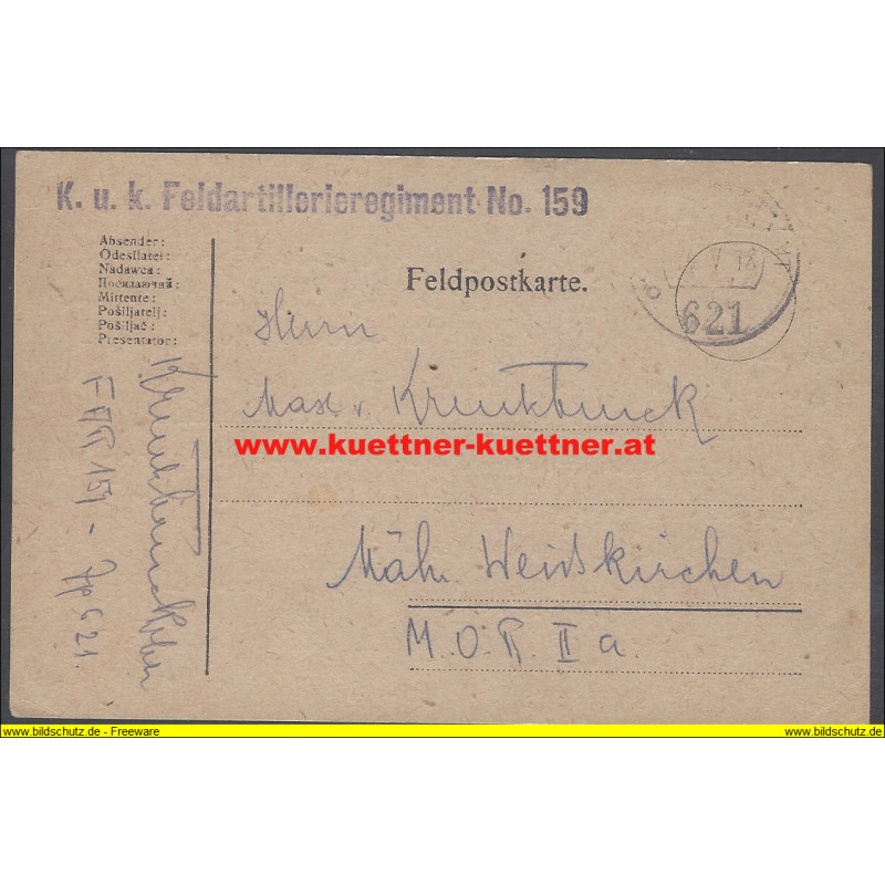 FP 621 K.u.k Feldartillerieregiment No.159