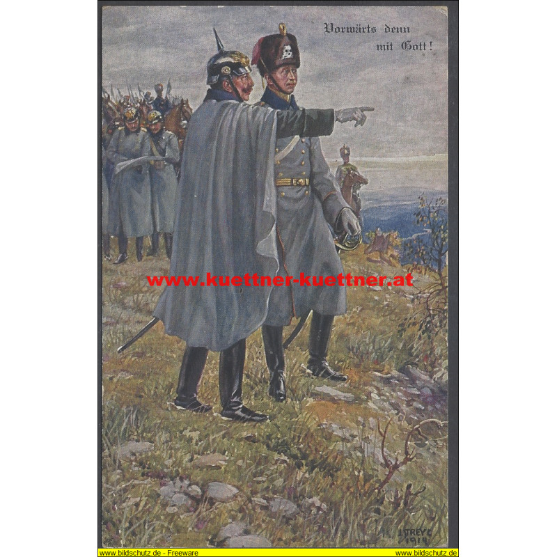 AK - S.M. Kaiser Wilhelm besucht den Kronprinzen