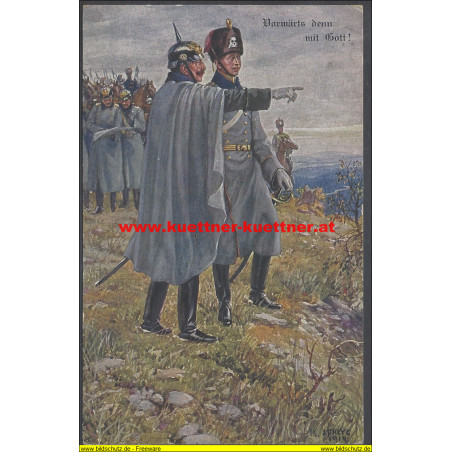 AK - S.M. Kaiser Wilhelm besucht den Kronprinzen