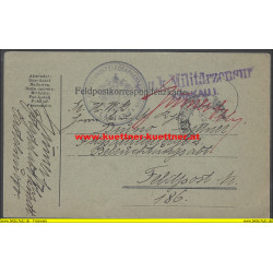Feldpost 186 K.u.k. Militärzensur Krakau