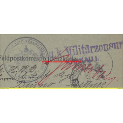 Feldpost 186 K.u.k. Militärzensur Krakau