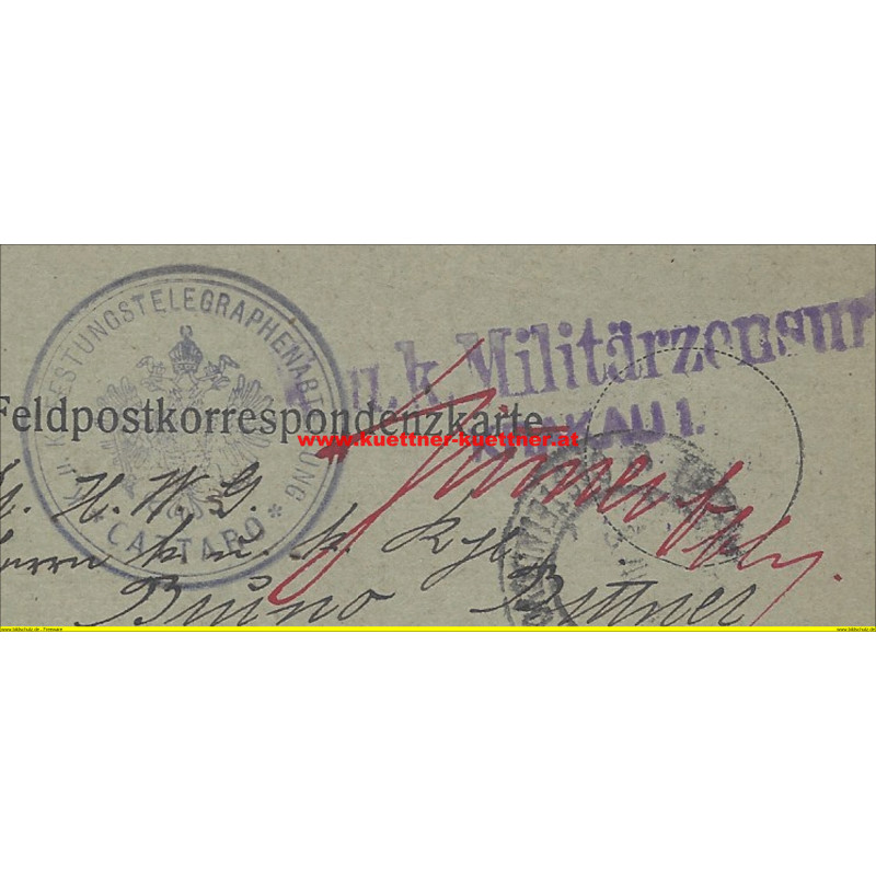 Feldpost 186 K.u.k. Militärzensur Krakau