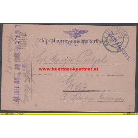 FP 98 K.u.k. 2. Regiment der Tiroler Kaiserjäger