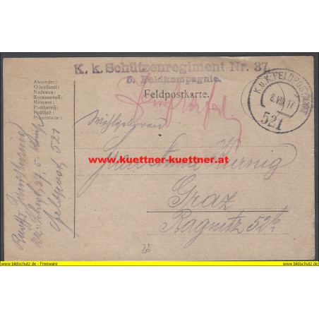 FP 521 K.k. Schützenreg. Nr.87, 5. Feldkomp.