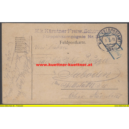FP 224 K.k. Kärntner Freiw. Schützen