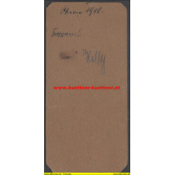 Kabinettfoto Leutnant Wilhelm Mende, Troppau (1910)