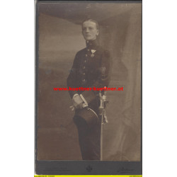 Kabinettfoto Leutnant Wilhelm Mende, Troppau (1911)