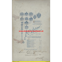 Kabinettfoto Leutnant Wilhelm Mende, Troppau (1911)