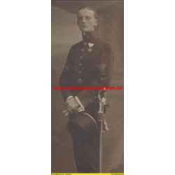 Kabinettfoto Leutnant Wilhelm Mende, Troppau (1911)