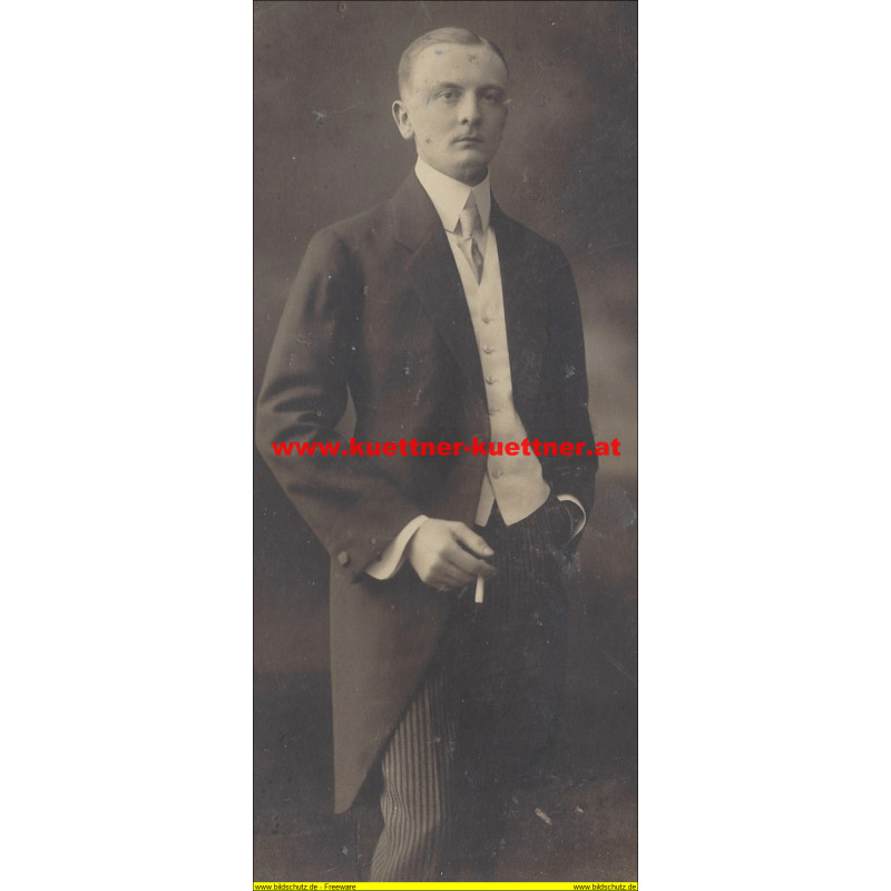 Kabinettfoto Wilhelm Mende Photo Gödel, Troppau