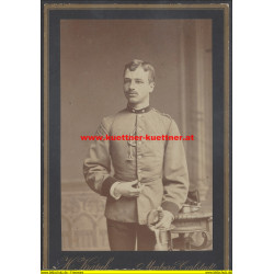 Kabinettfoto Leutnant Photo Krappek, Marburg