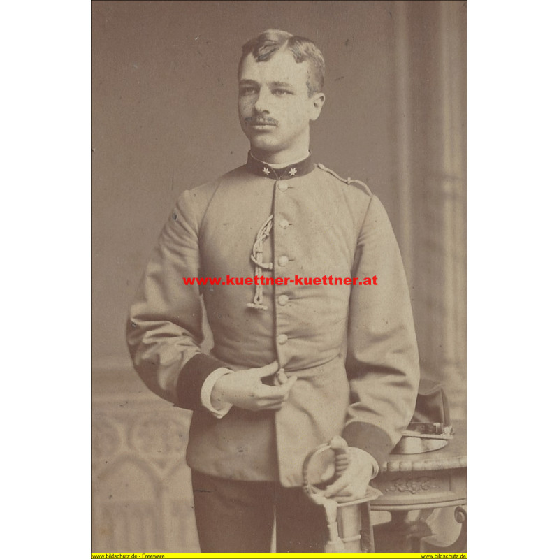 Kabinettfoto Leutnant Photo Krappek, Marburg