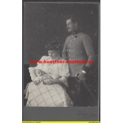 k.u.k. Oberleutnant mit Ehefrau und Kind, Marburg | Küttner & Küttner