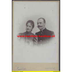 Kabinettfoto - Oberleutnant - Photo Zeleny, Josefstadt