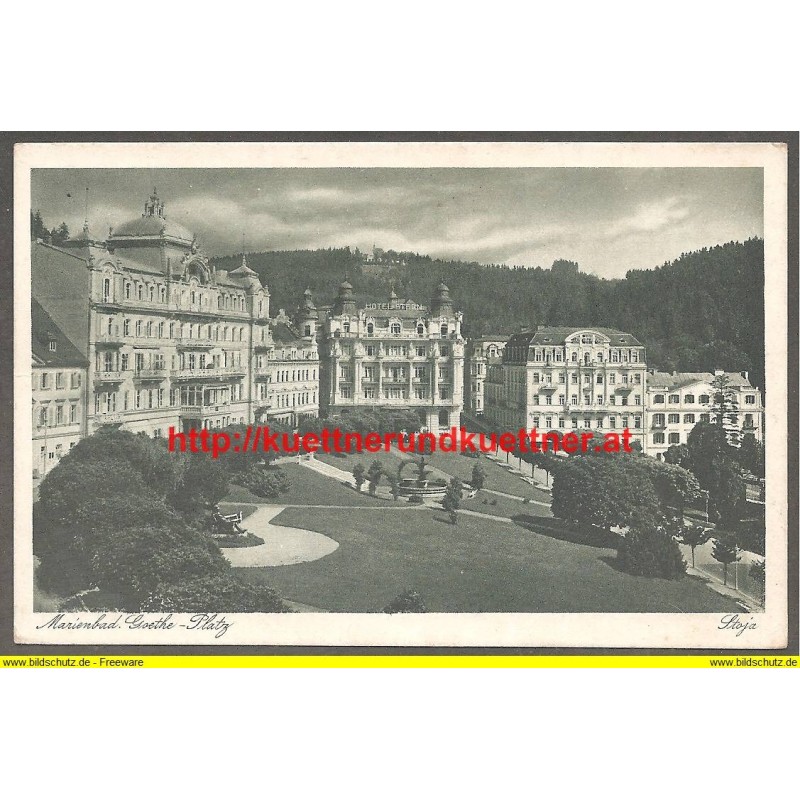 AK - Marienbad - Marianske Lazne - Goethe Platz
