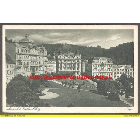 AK - Marienbad - Marianske Lazne - Goethe Platz