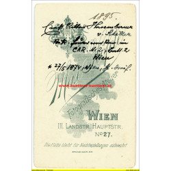 CdV - Offizier im CAR Nr.2 - Photo Höfele, Wien (1874)