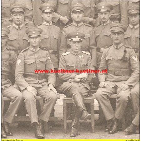 Kabinettfoto - Erste militärische Ausbildung in Krems (1929)