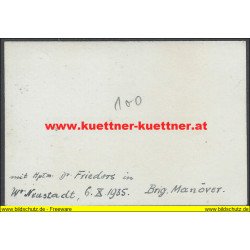 Foto - Brig. Manöver in Wr. Neustadt (1935)