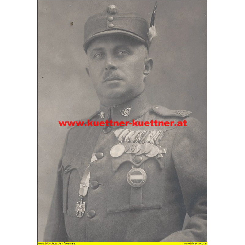 AK - Foto Offizier des Frw. Schutzkorps Österreich