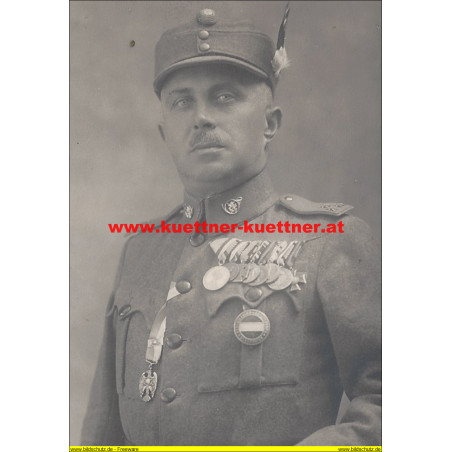 AK - Foto Offizier des Frw. Schutzkorps Österreich