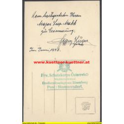 AK - Foto Offizier des Frw. Schutzkorps Österreich