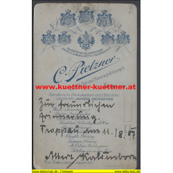 Adalbert Ritter v. Kaltenborn als Major im IR. Kaiser Nr.1