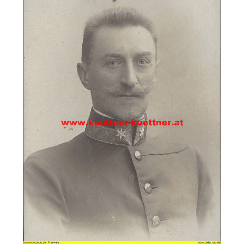 Adalbert Ritter v. Kaltenborn als Major im IR. Kaiser Nr.1