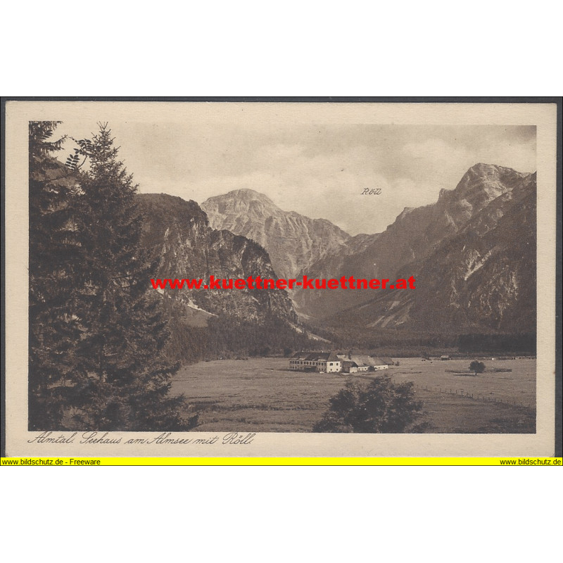 AK - Almtal Seehaus am Almsee mit Röll (OÖ)