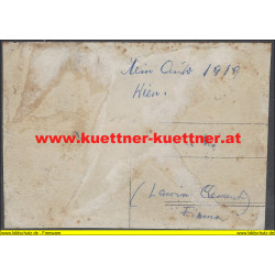 Foto - Offizier mit seinem Laurin & Klement in Wien (1919)