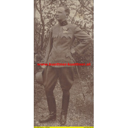 Foto Hptm. Wilhelm Mende im Felde, Mai 1916